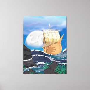 Lienzo Tormenta oceánica