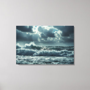 Lienzo Tormenta oceánica turbulenta - Escape cinemático 4