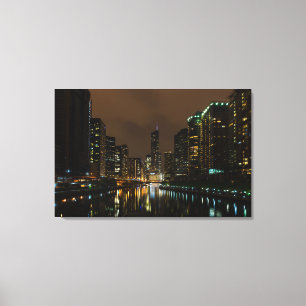 Lienzo Tormenta que se avecina sobre Chicago