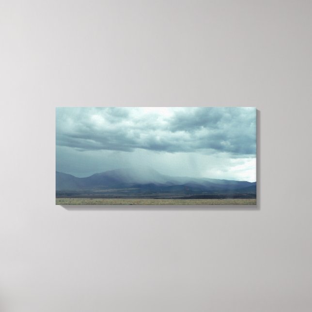 Lienzo Tormenta sobre las montañas rocosas en Colorado (Anverso)