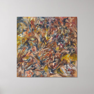 Lienzo tormenta, trabajo abstracto temprano