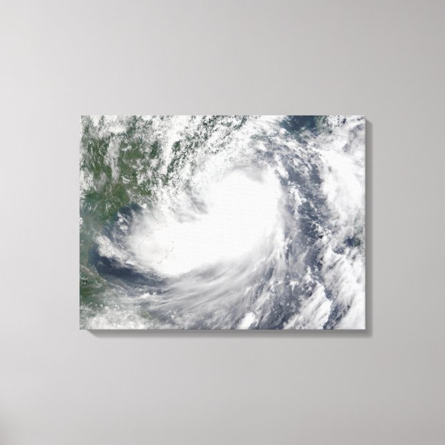 Lienzo Tormenta tropical Hagupit (Anverso)