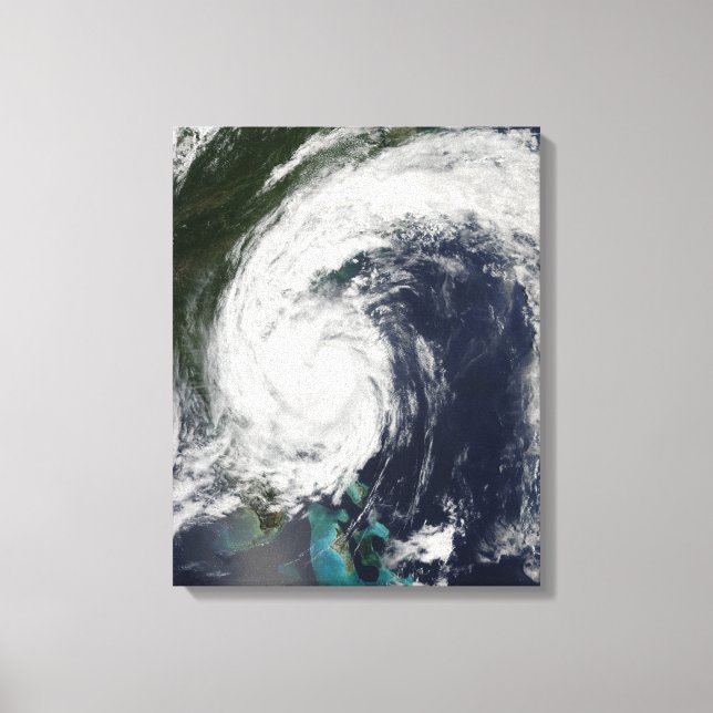 Lienzo Tormenta tropical Hanna en la costa este (Anverso)