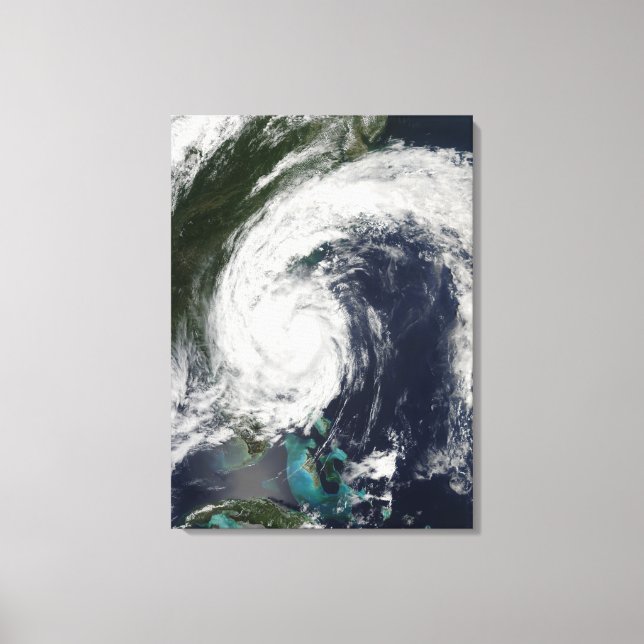 Lienzo Tormenta tropical Hanna en la costa este (Anverso)