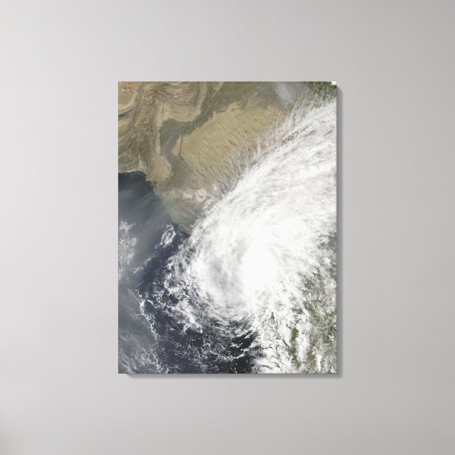 Lienzo Tormenta tropical Phyan (Anverso)