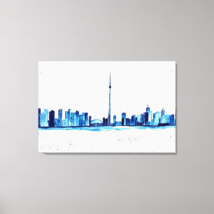 Lienzo Toronto Canada Skyline Vintage CN Tower
