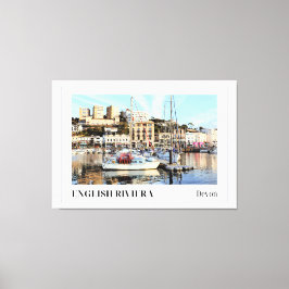 Lienzo Torquay Marina, Riviera Inglesa, Devon
