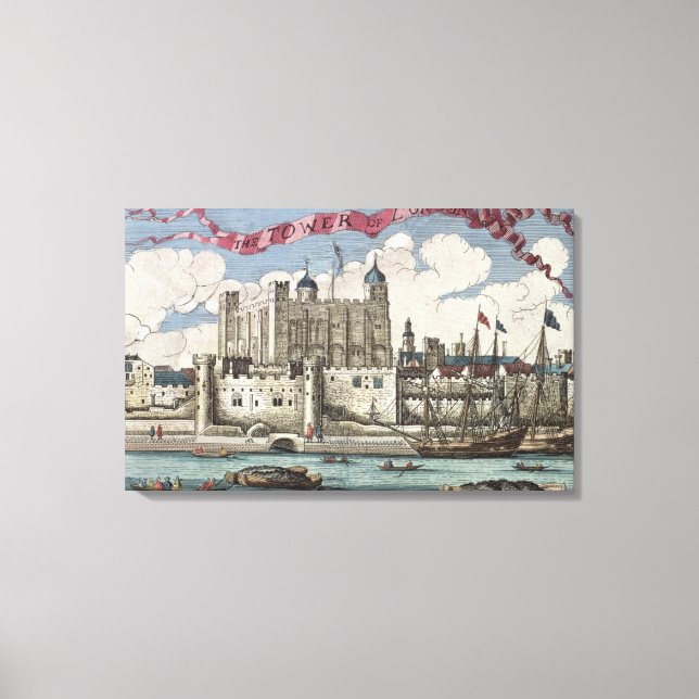 Lienzo Torre de Londres vista desde el río Támesis (Anverso)