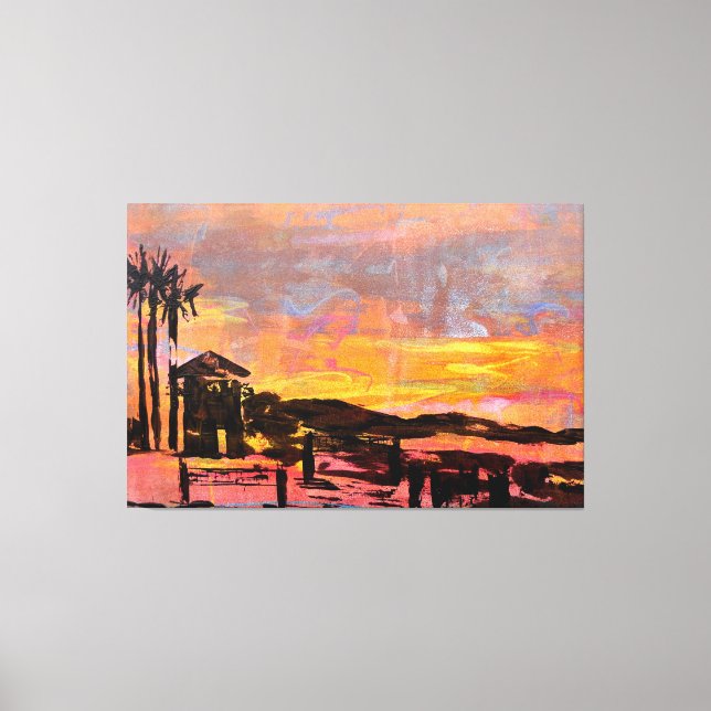 Lienzo torre de salvavidas dana (Anverso)