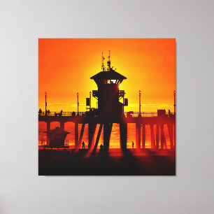 Lienzo Torre de Salvavidas Zero (Lienzo 101 cm x 101 cm)