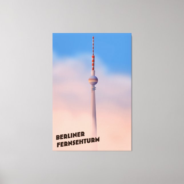 Lienzo Torre de televisión de Berlín, Berliner Fernsehtur (Anverso)