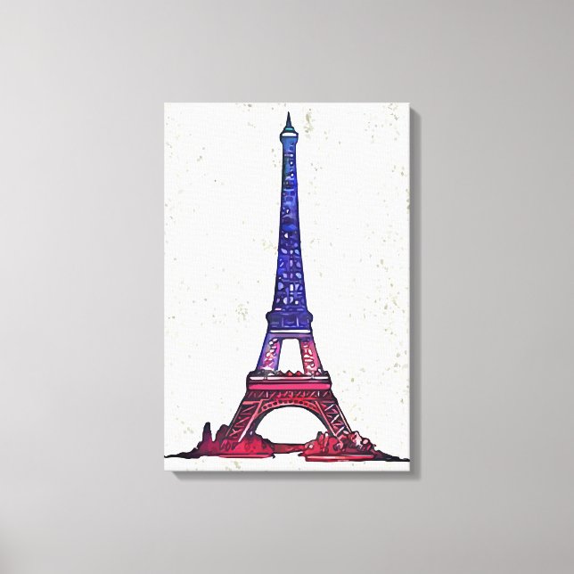 Lienzo Torre Eiffel (Anverso)