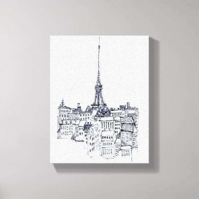 Lienzo Torre Eiffel (Anverso)