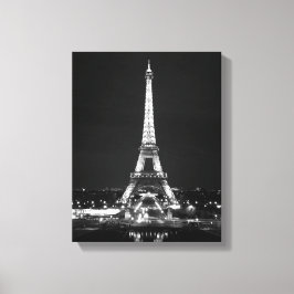 Lienzo Torre Eiffel de noche