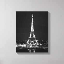 Lienzo Torre Eiffel de noche