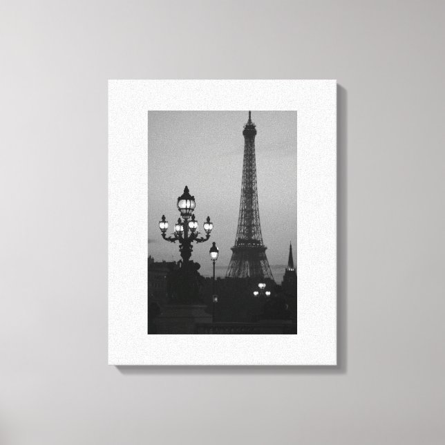 Lienzo Torre Eiffel de París (Anverso)
