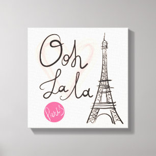 Lienzo Torre Eiffel dibujada a mano