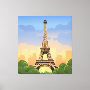 Lienzo Torre Eiffel en París