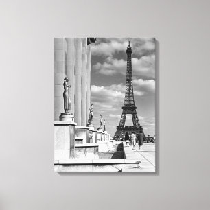 Lienzo Torre Eiffel palacio Chaillot Francia París vintag