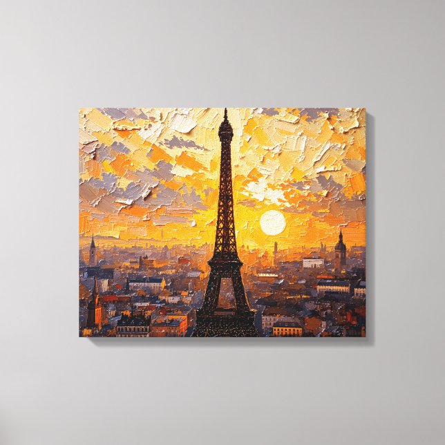 Lienzo Torre Eiffel Paris Canvas Wall Art (Anverso)