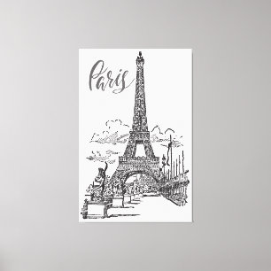 Lienzo Torre Eiffel París Francia