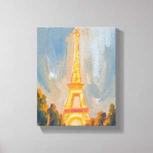 Lienzo Torre Eiffel París Francia Acuarela