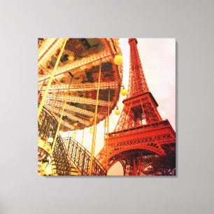 Lienzo Torre Eiffel y Carrousel