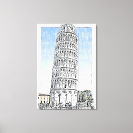 Lienzo Torre inclinada de Pisa