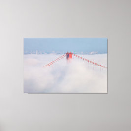 Lienzo Torre puente en niebla