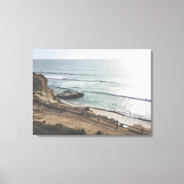 Lienzo Torrey Pines Beach Large Canvas Print (Anverso)