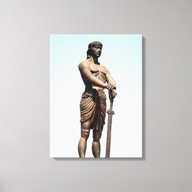Lienzo torso masculino de lapu (Anverso)