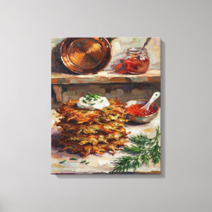 Lienzo Tortitas de Patata Cocina Bodegón