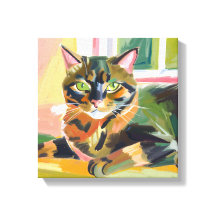 Tortoiseshell Cat | Hermosa pintura de gatos