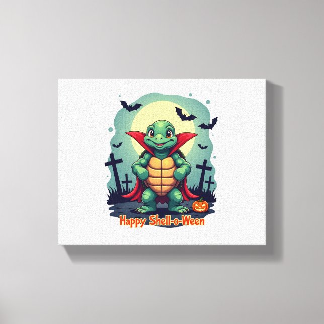 Lienzo Tortuga Shell-o-Ween (Anverso)