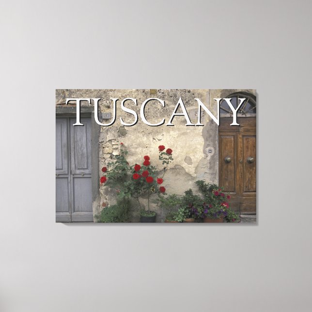 Lienzo Toscana, Italia | Puerta toscana (Anverso)