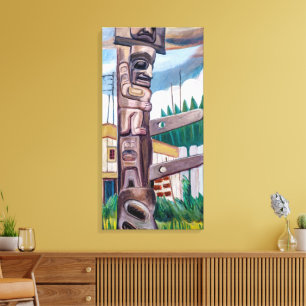 Lienzo Tótem Haida Emily Carr