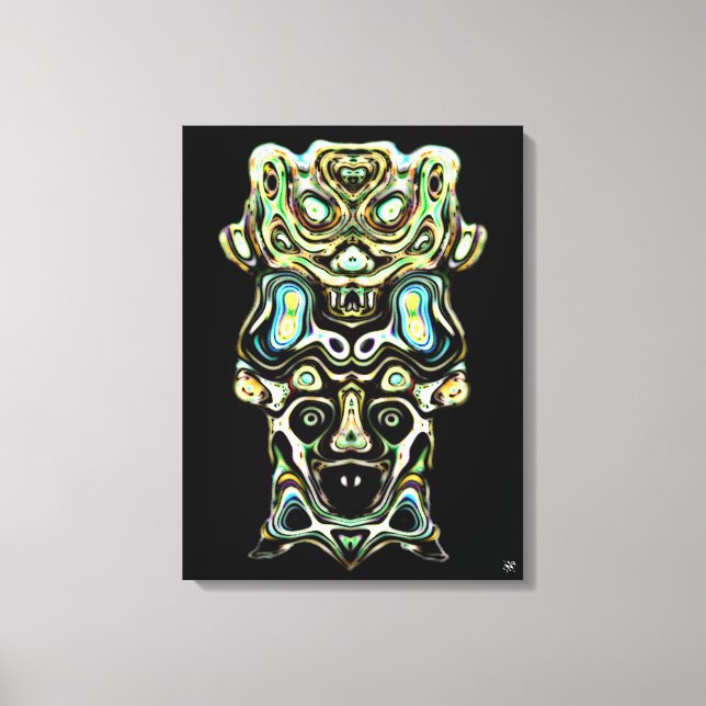 Lienzo Totem Monstruo 5 (Anverso)
