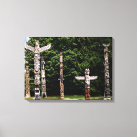 Tótem nativo americano, Vancouver, británico