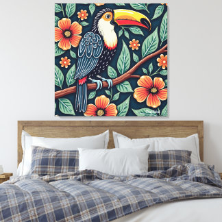 Lienzo Toucan Batik Art