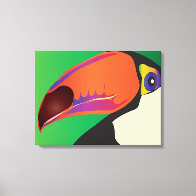 LIENZO TOUCAN EN CANVAS (Anverso)