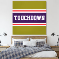 TOUCHDOWN Morado Rojo Blanco Aceituna Rayas de Car