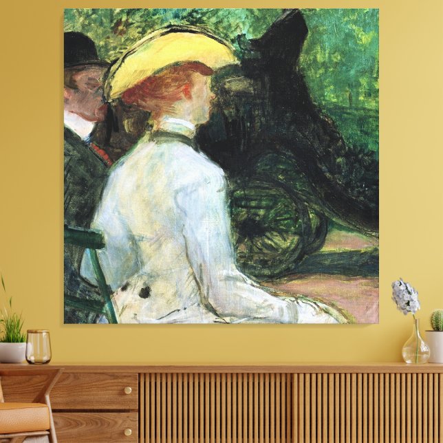 Lienzo Toulouse-Lautrec - En el Boise de Boulogne, (Insitu (Sala de estar))