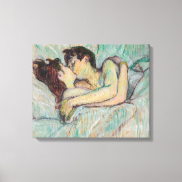 Lienzo Toulouse-Lautrec - En la cama, El beso