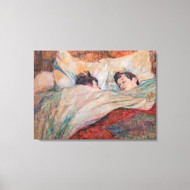 Lienzo Toulouse-Lautrec - La cama (Anverso)
