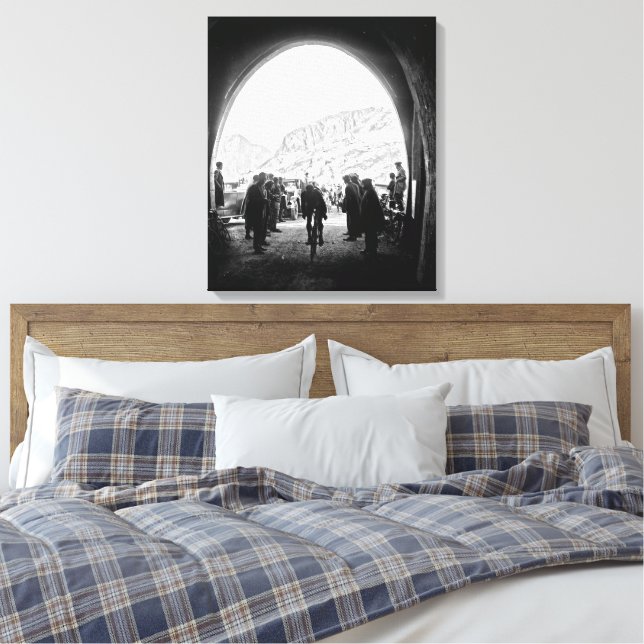 Lienzo Tour de Francia 1928 Fase 14 Túnel de Galibier (Insitu(Dormitorio))