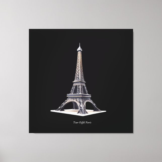 Lienzo Tour Eiffel Paris France (Anverso)