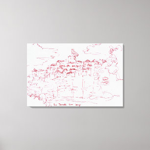 Lienzo Tourettes sur Loup, Provenza   Sur de Francia