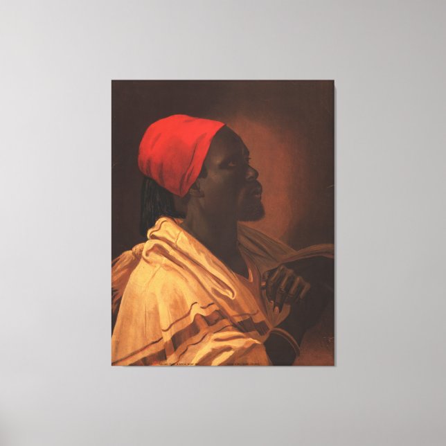 Lienzo Toussaint L'Ouverture de George DeBaptiste (1870) (Anverso)
