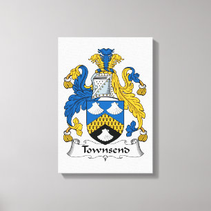 Lienzo Townsend Family Crest