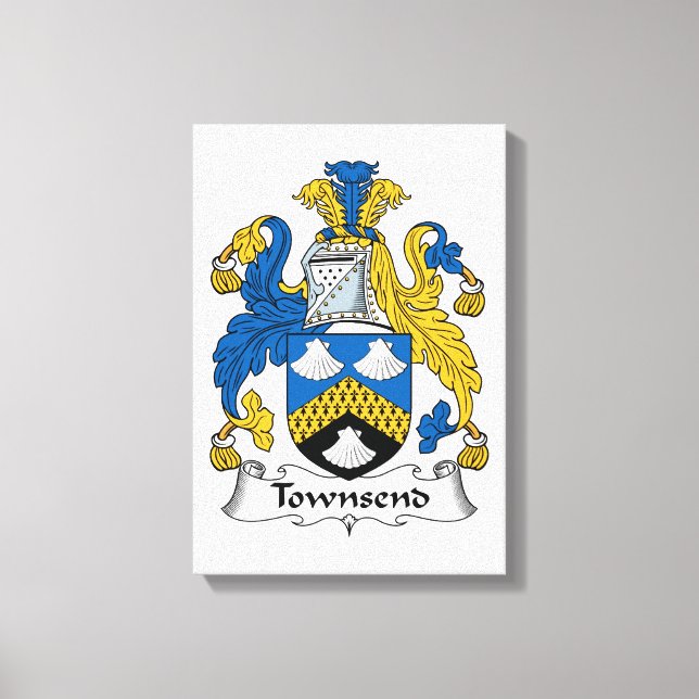 Lienzo Townsend Family Crest (Anverso)